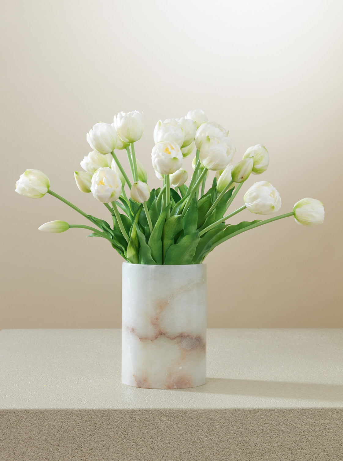 Grand Bouquet de Tulipes blanches 30pc