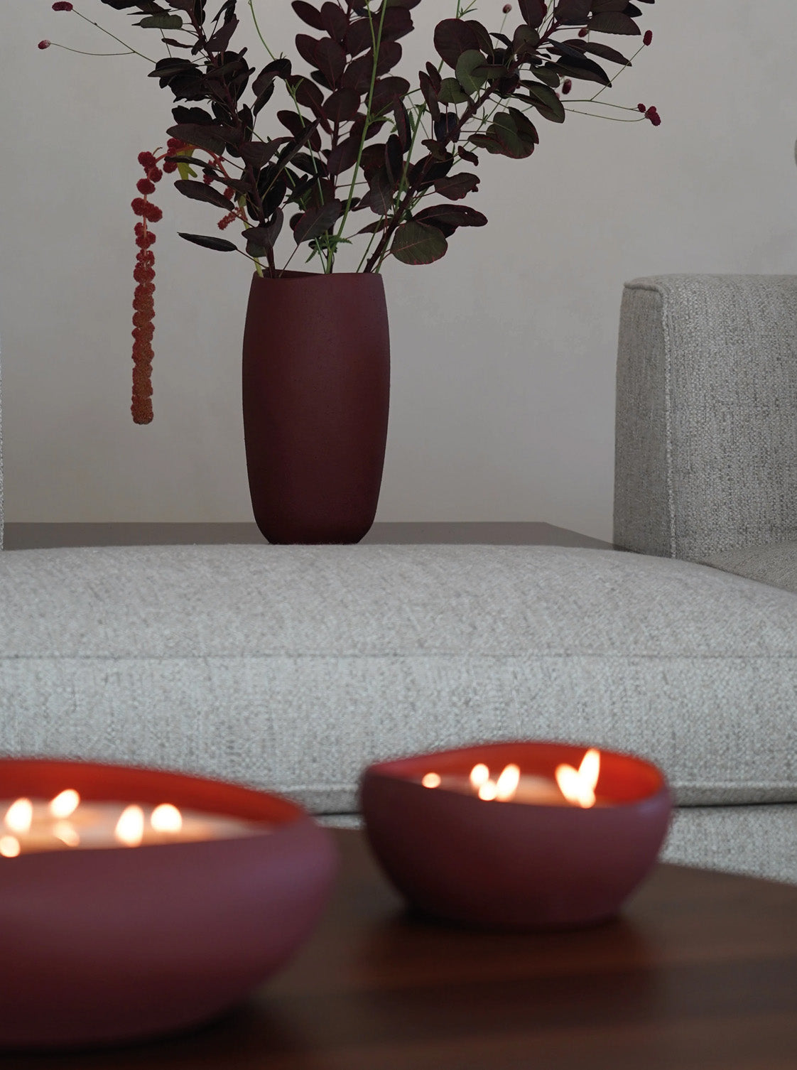 Vase Hortense Burgundy