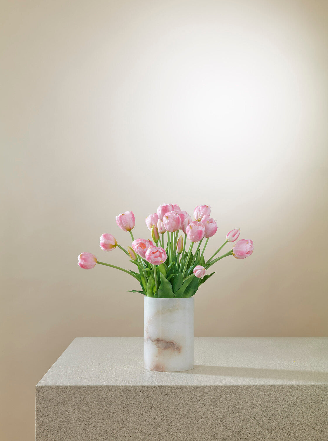 Grand bouquet de Tulipes roses 30pc
