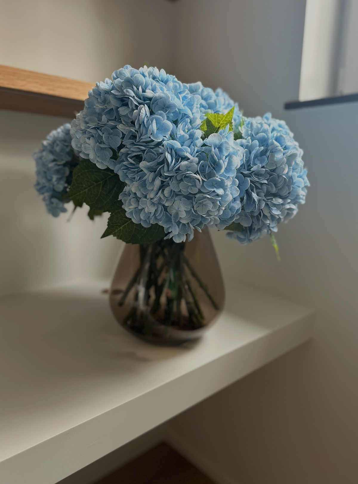 Bouquet d'Hortensias bleus